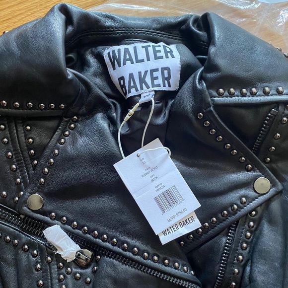 Walter Baker Jackets & Coats Nwt Walter Baker Studded Leather